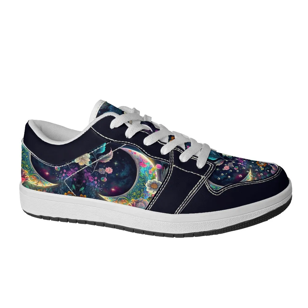 Sleepy Garden Women's Low Top Vegan Leather Sneakers