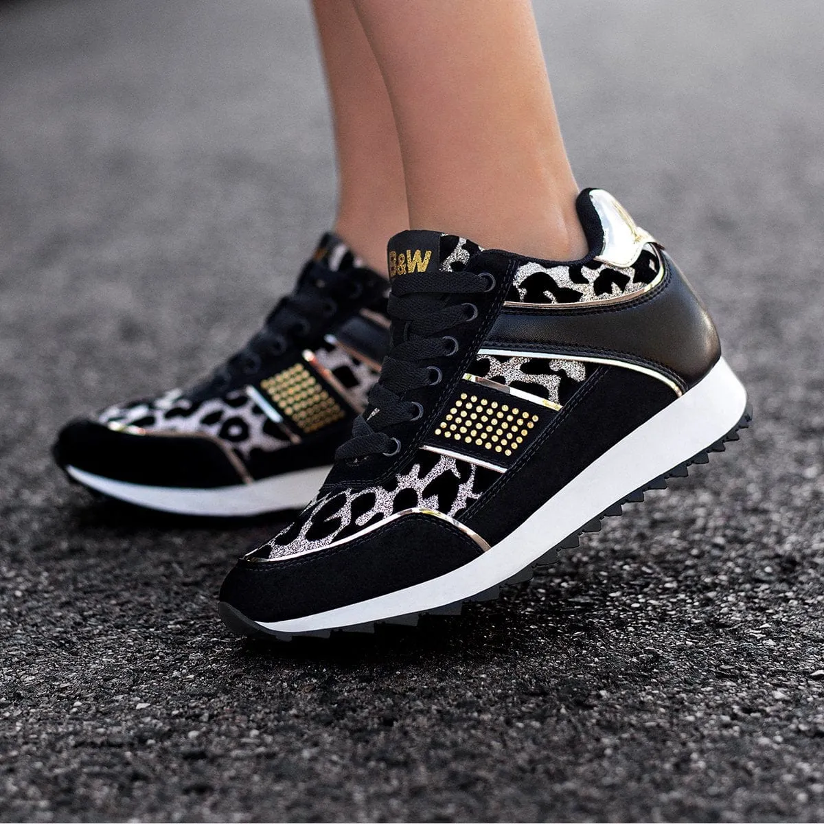 Sneakers Rockslide Leopard Black