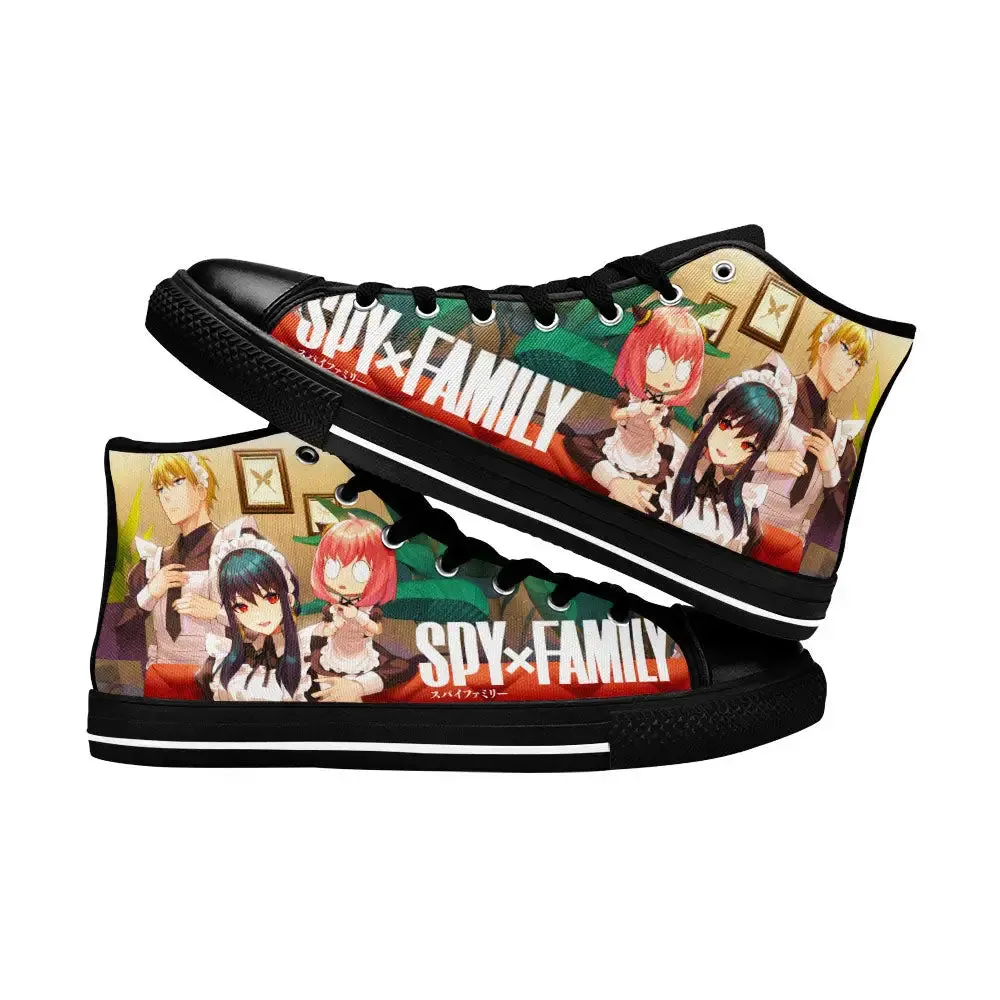 Spy x Family Yor Loid Anya Shoes High Tops Sneakers for Kids and Adults