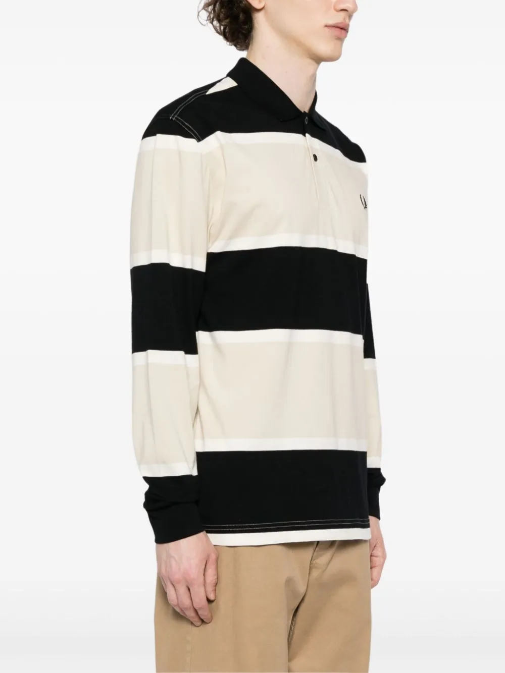 striped polo shirt