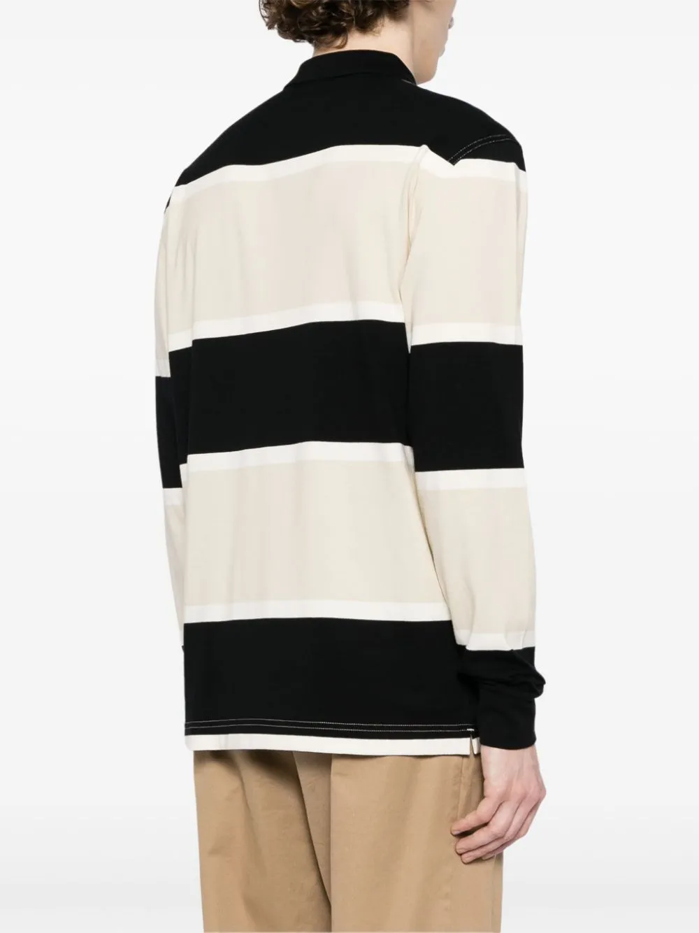 striped polo shirt