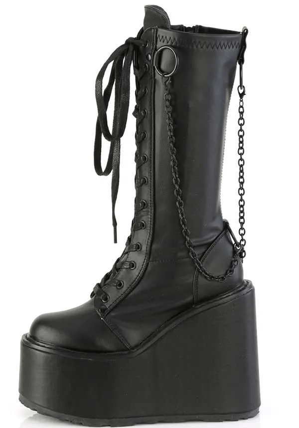 SWING-150 [Black] | PLATFORM BOOTS [PREORDER]