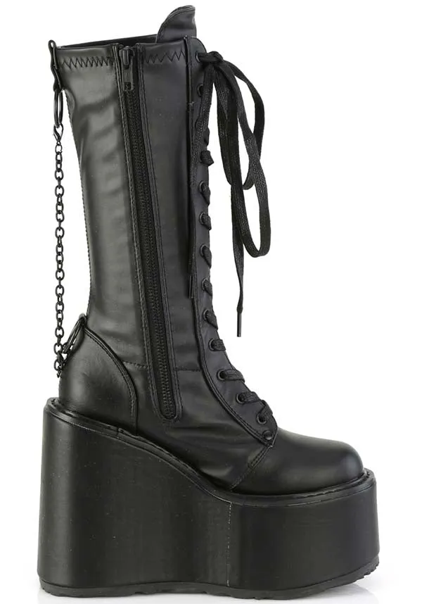 SWING-150 [Black] | PLATFORM BOOTS [PREORDER]