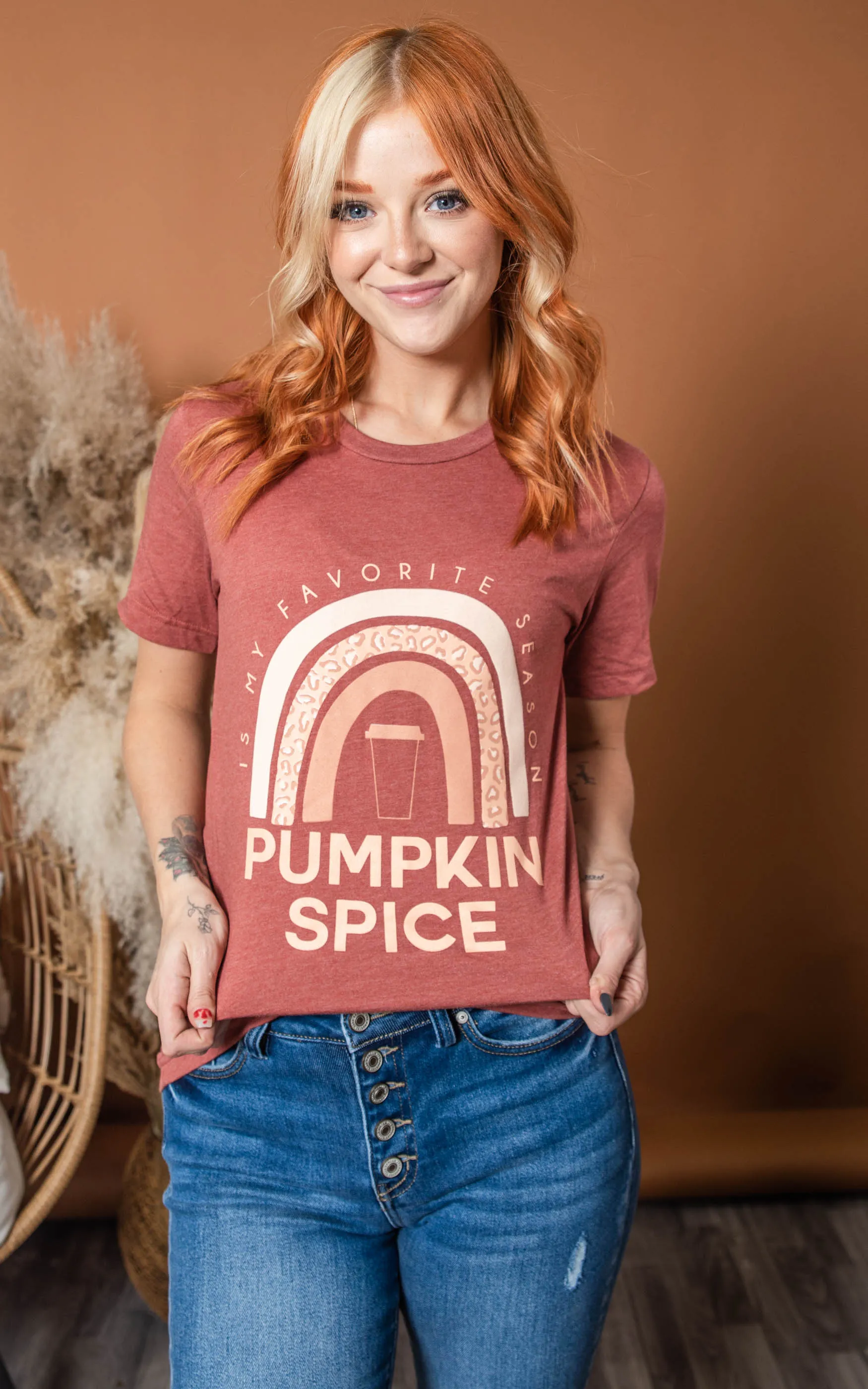 Taste the Pumpkin Spice Rainbow Tee** - Final Sale