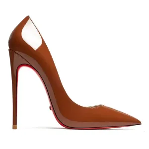 Tatianna Brown Red Bottom Heels