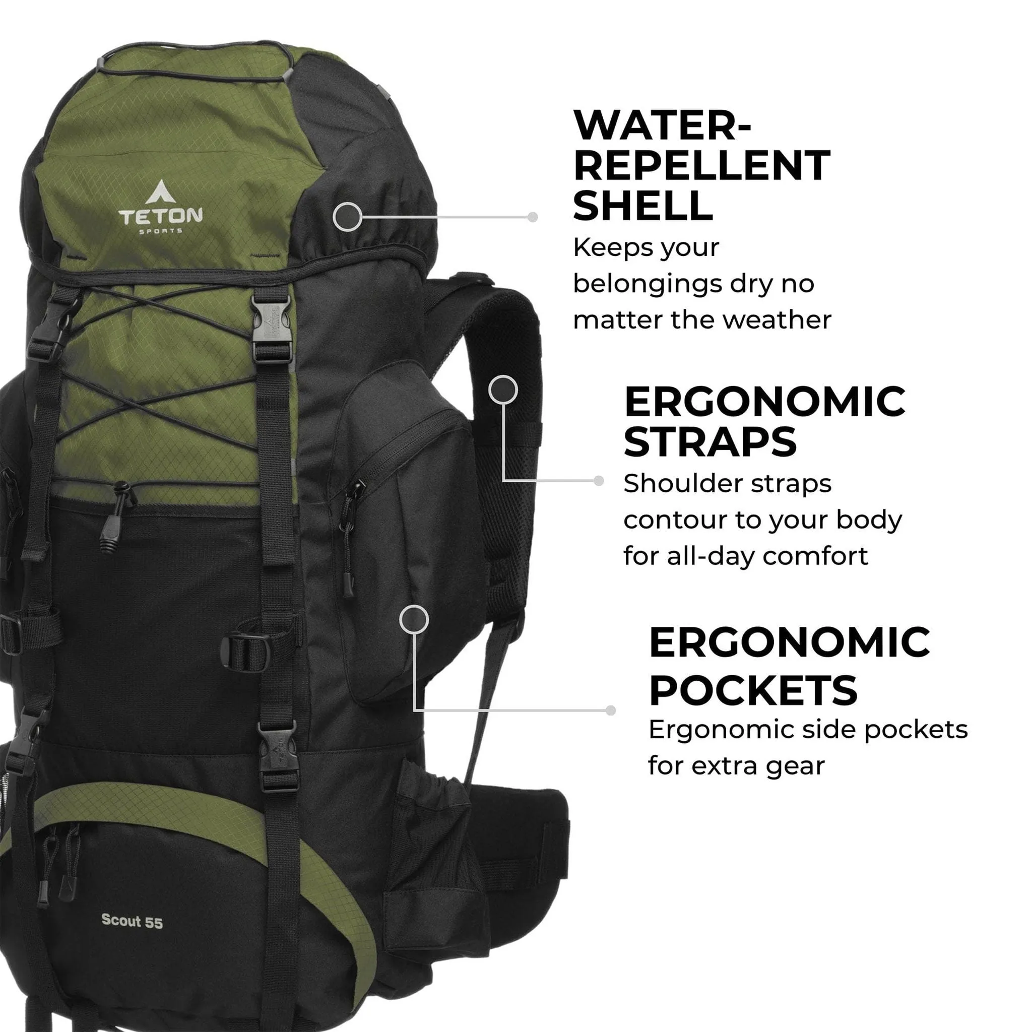 Teton Sports Scout 55l Backpack in Huckleberry