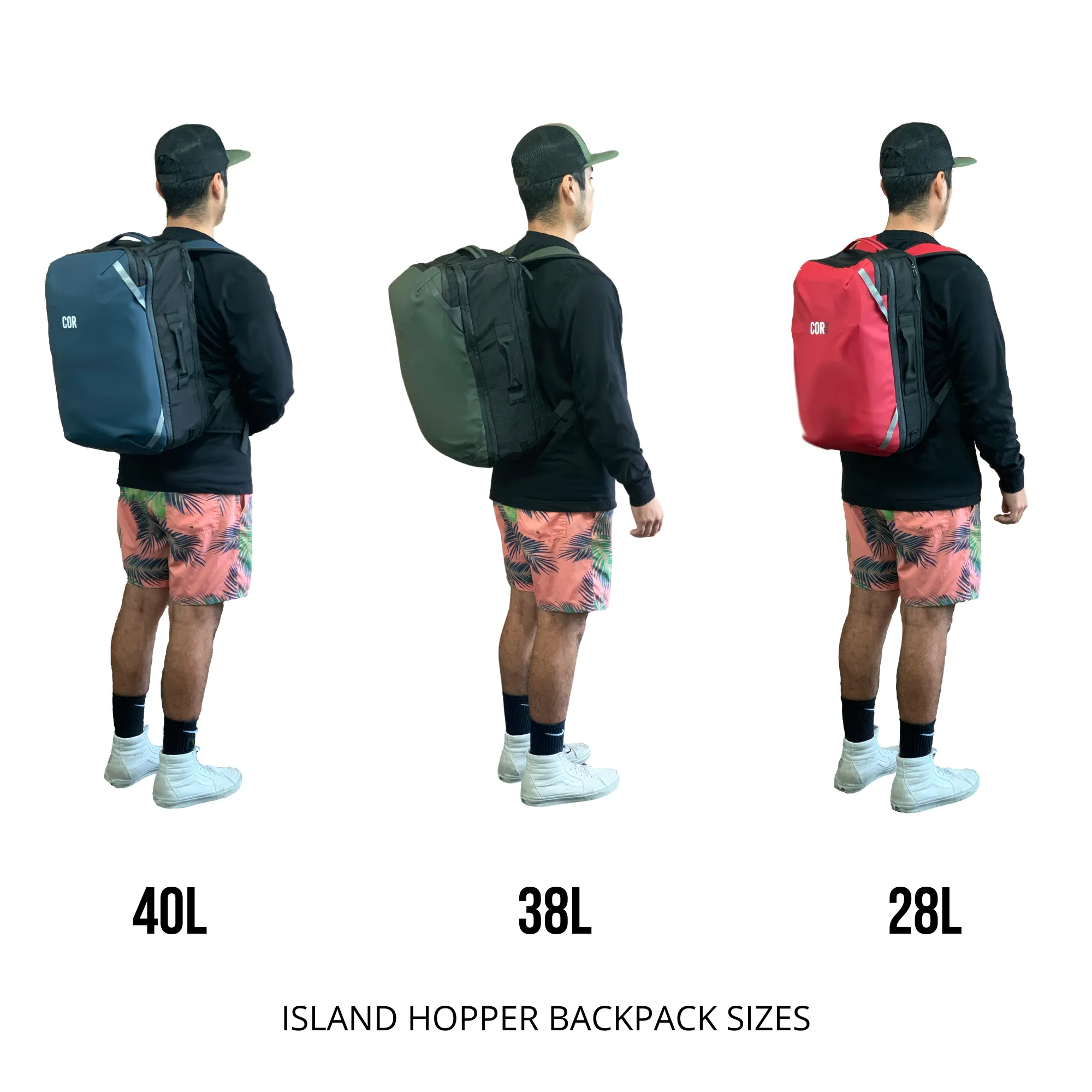 The Island Hopper Travel Backpack 40L