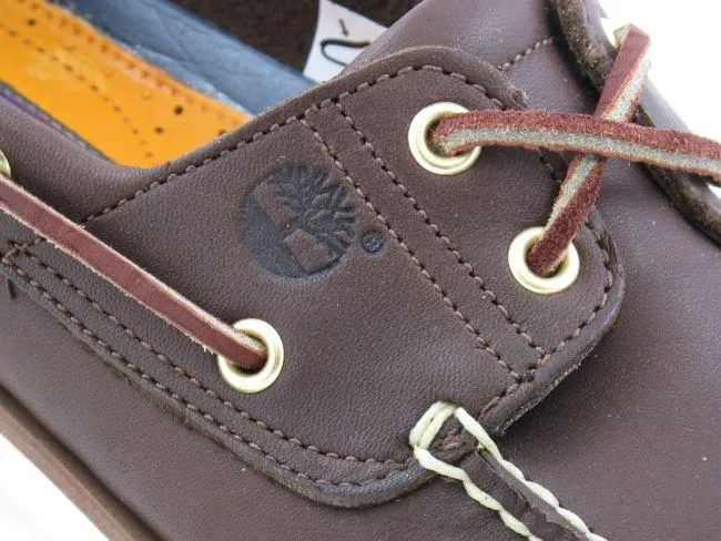 Timberland Boots Mens Boat Shoe Brown White