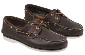 Timberland Boots Mens Boat Shoe Brown White