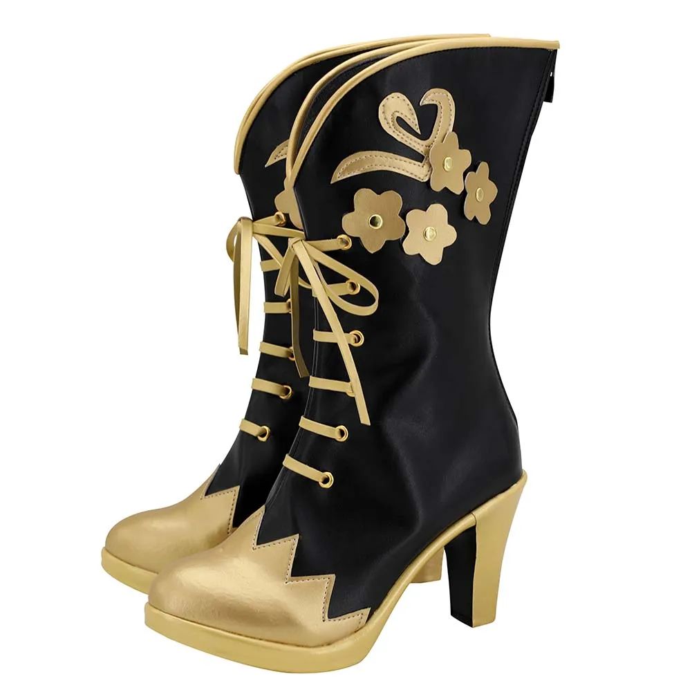 Twisted Wonderland Vil Schoenheit Boots Halloween Costumes Accessory Cosplay Shoes