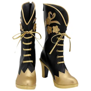 Twisted Wonderland Vil Schoenheit Boots Halloween Costumes Accessory Cosplay Shoes