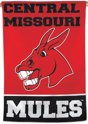 University of Central Missouri MULES Official NCAA Team Logo NCAA Premium 28x40 Wall Banner - Wincraft Inc.