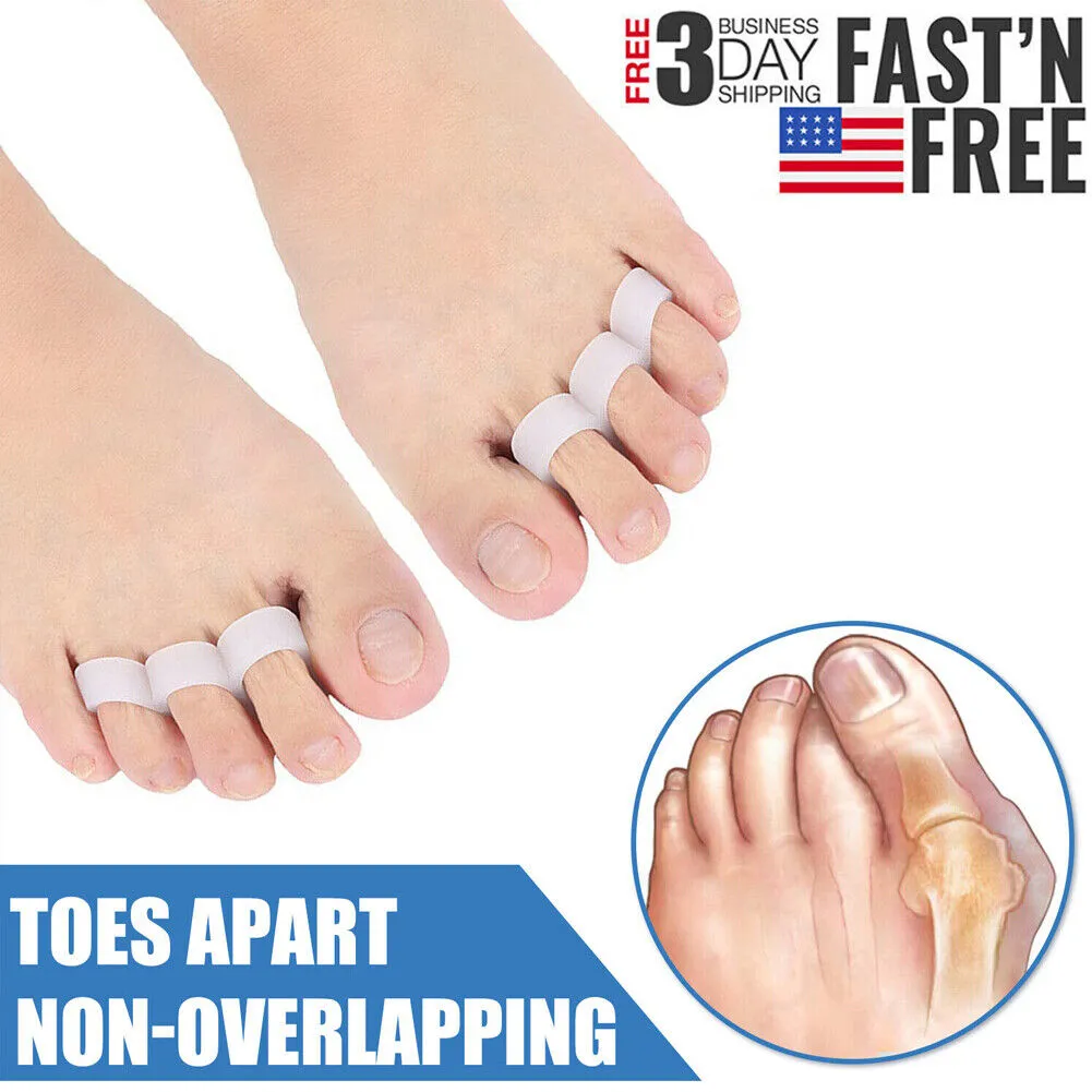 US 2~4 Pairs Bunions Hammer Toe Straightener Splint Brace Cushion Pad Corrector