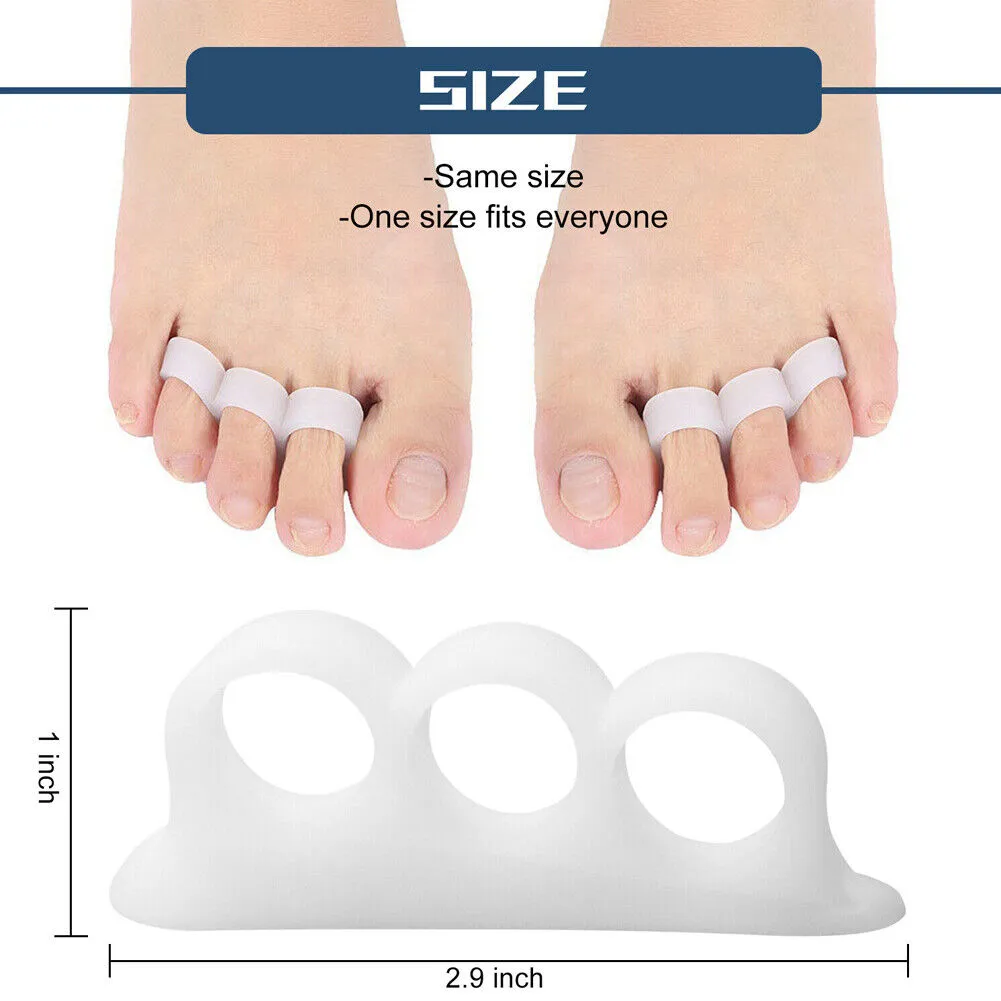 US 2~4 Pairs Bunions Hammer Toe Straightener Splint Brace Cushion Pad Corrector