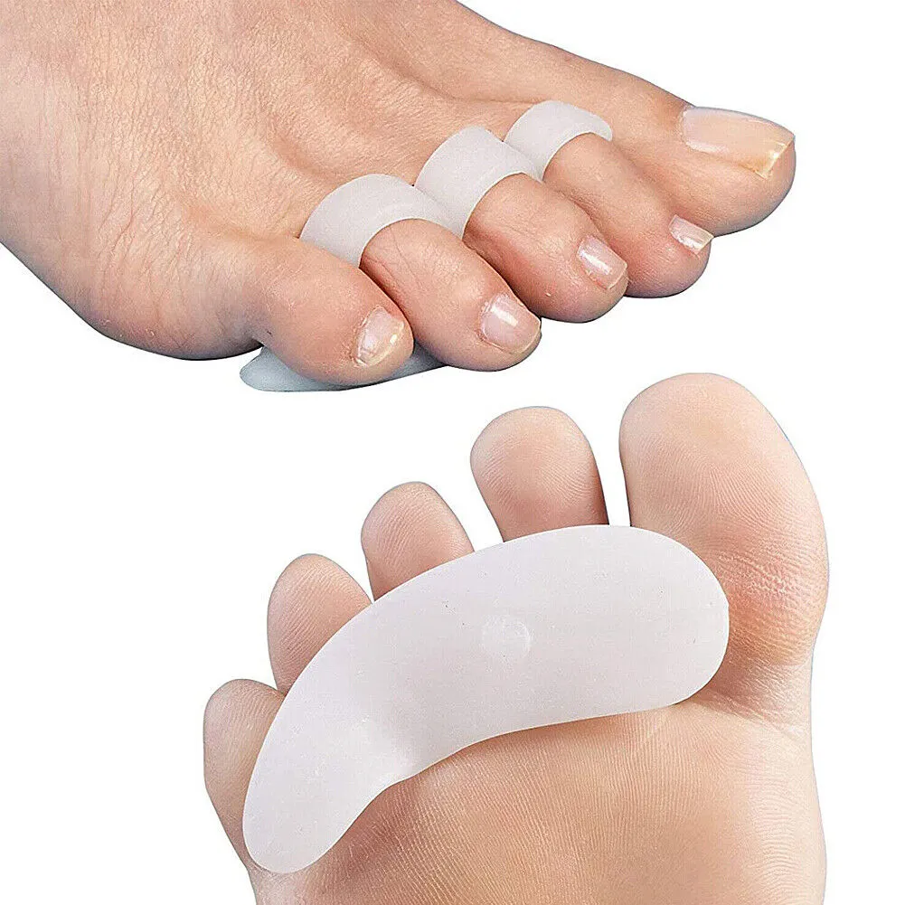 US 2~4 Pairs Bunions Hammer Toe Straightener Splint Brace Cushion Pad Corrector