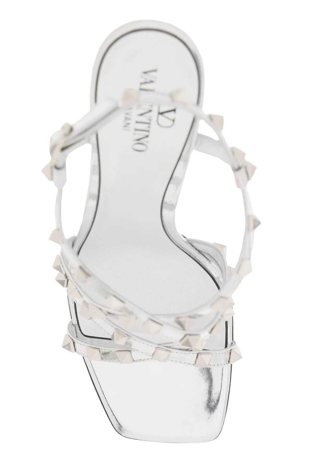 Valentino garavani laminated leather rockstud sandals