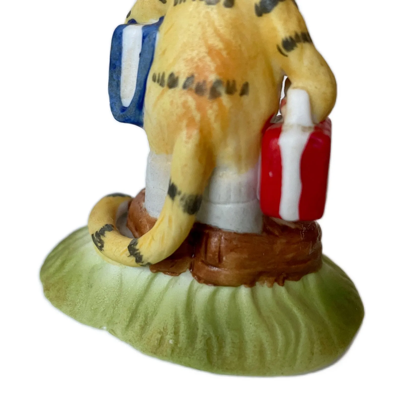 Vintage Suzy’s Zoo Tiger Smart Professor / Teacher / Librarian Collectible Figurine Statue by Suzy Spafford Enesco 1978