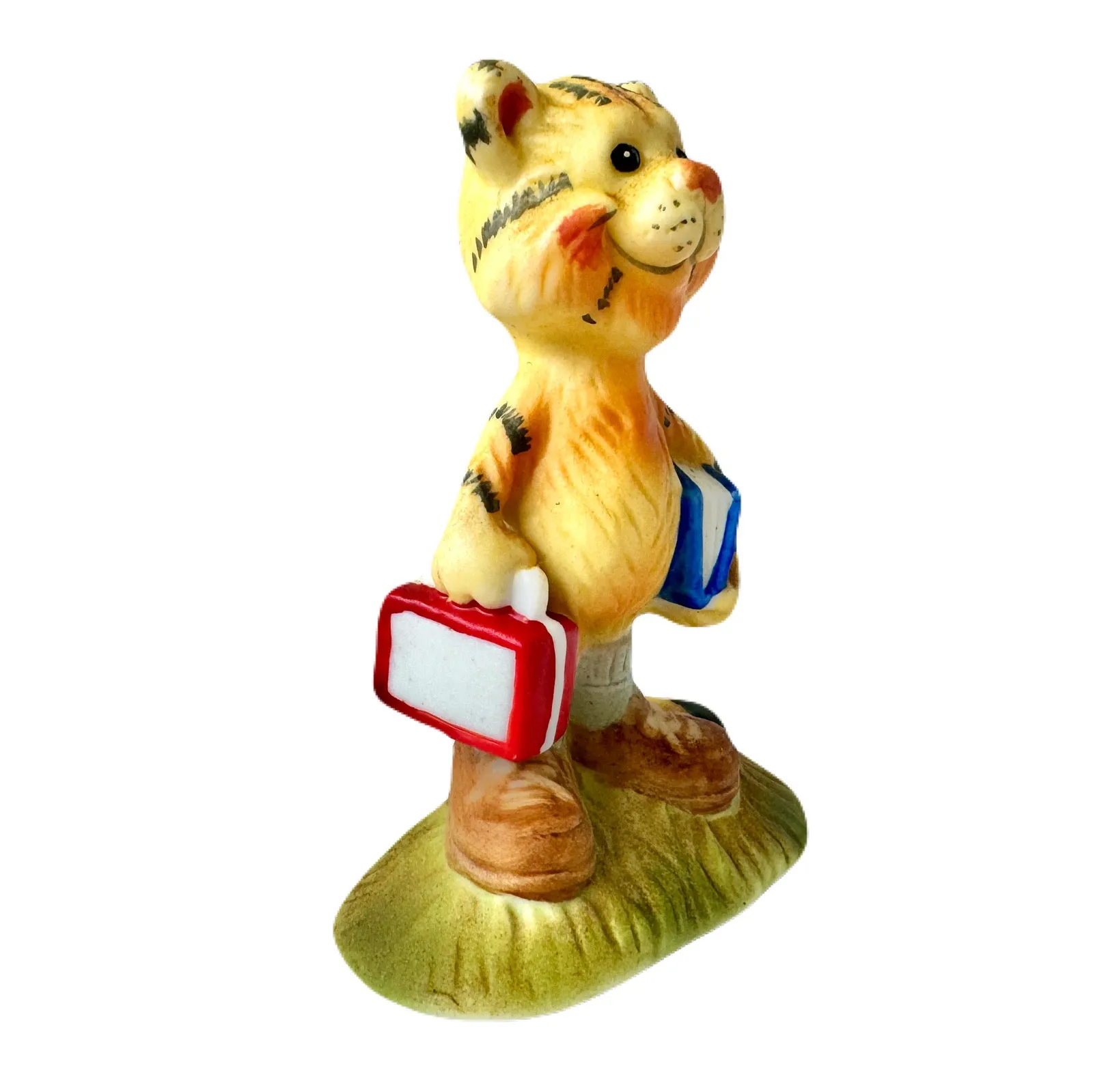 Vintage Suzy’s Zoo Tiger Smart Professor / Teacher / Librarian Collectible Figurine Statue by Suzy Spafford Enesco 1978