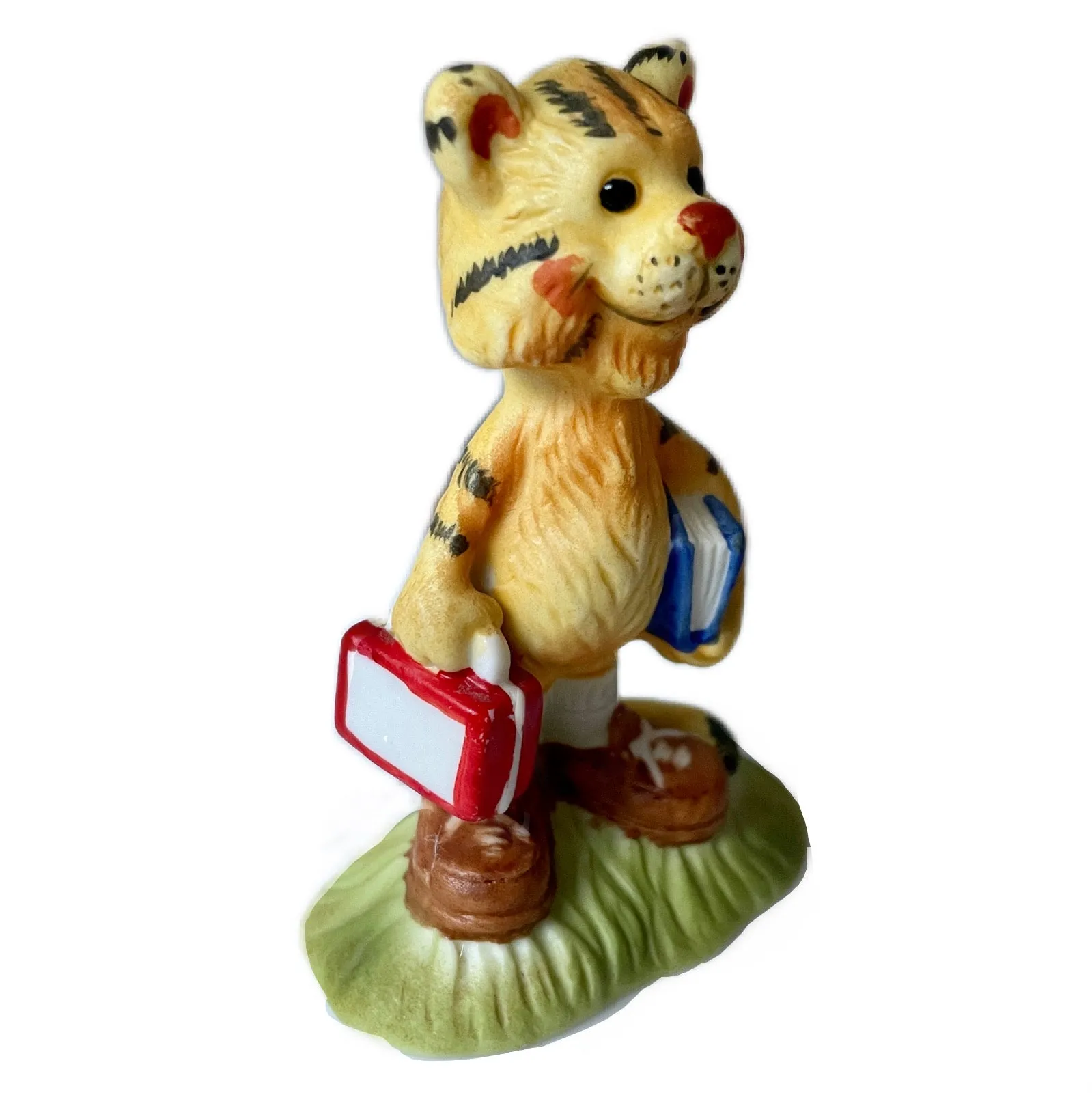 Vintage Suzy’s Zoo Tiger Smart Professor / Teacher / Librarian Collectible Figurine Statue by Suzy Spafford Enesco 1978