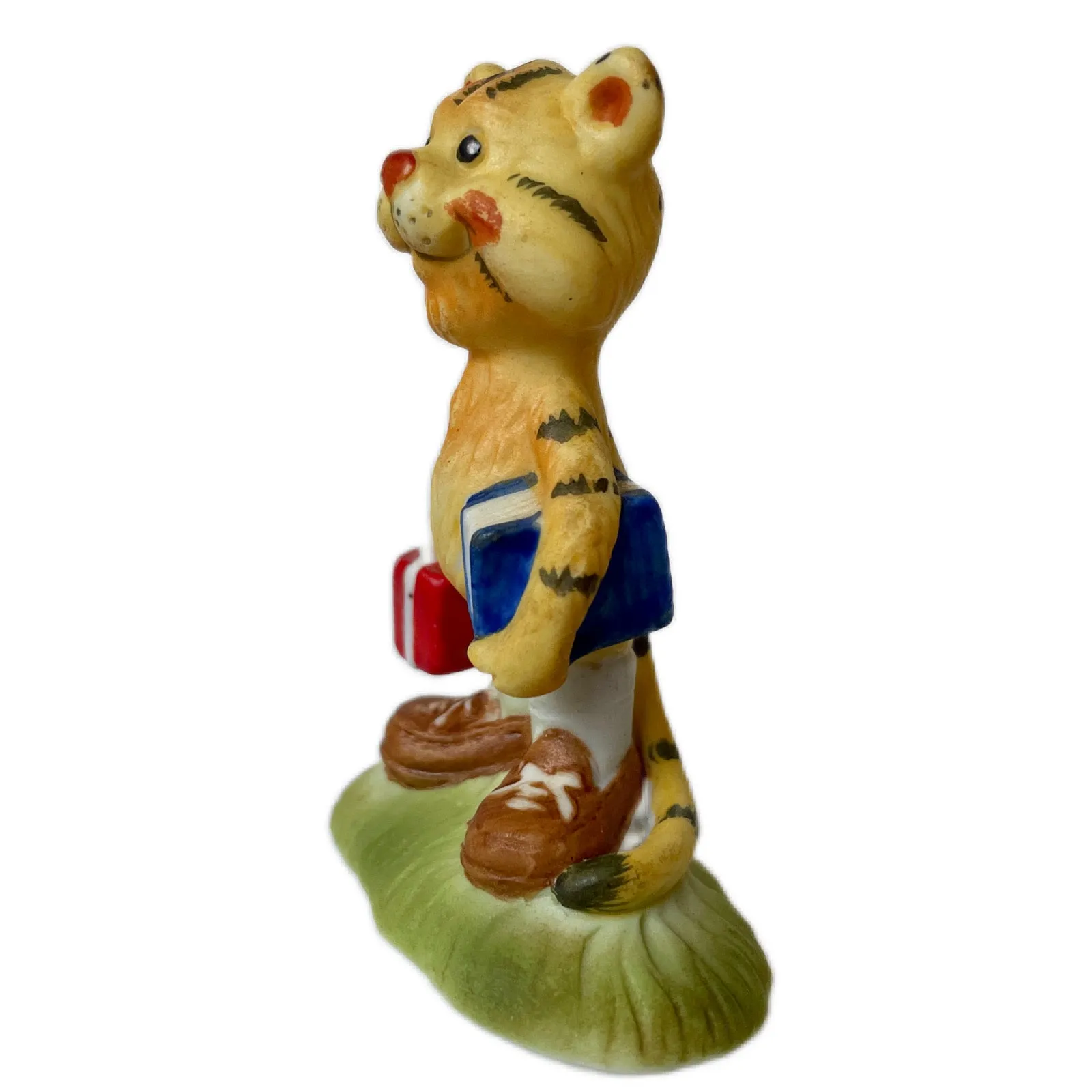 Vintage Suzy’s Zoo Tiger Smart Professor / Teacher / Librarian Collectible Figurine Statue by Suzy Spafford Enesco 1978