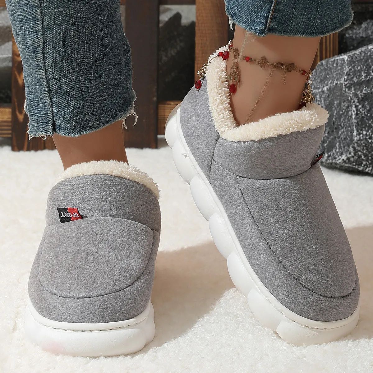 WarmStep Unisex Plush Shoes - Free Shipping!