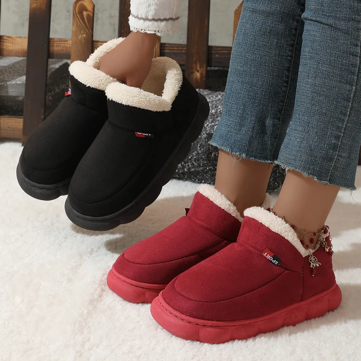 WarmStep Unisex Plush Shoes - Free Shipping!