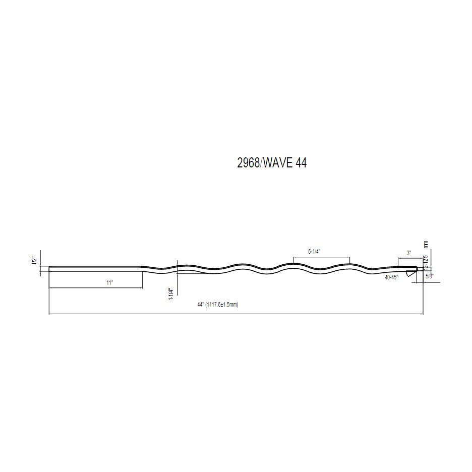 WAVE 2968 | Wave Iron Baluster 1/2"