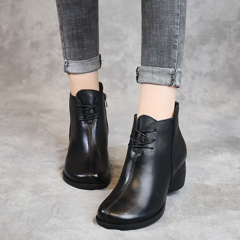 Winter Autumn Comfortable Elegant Chunky Heel Boots