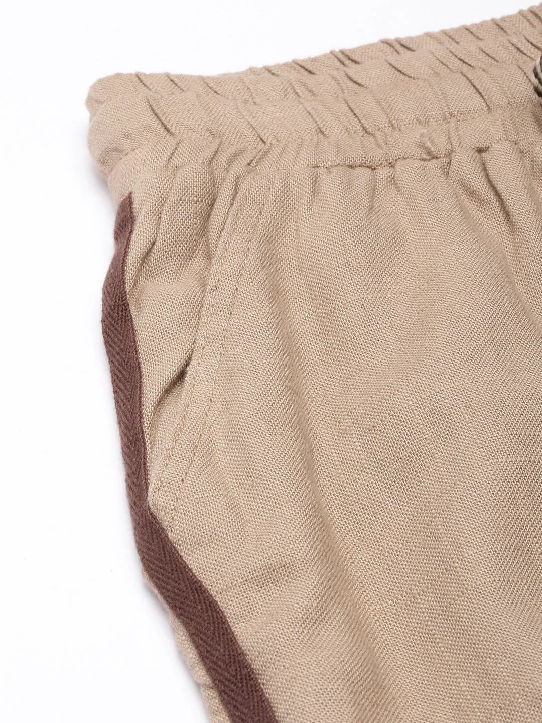 Women Solid Slim Fit Brown Track Pant