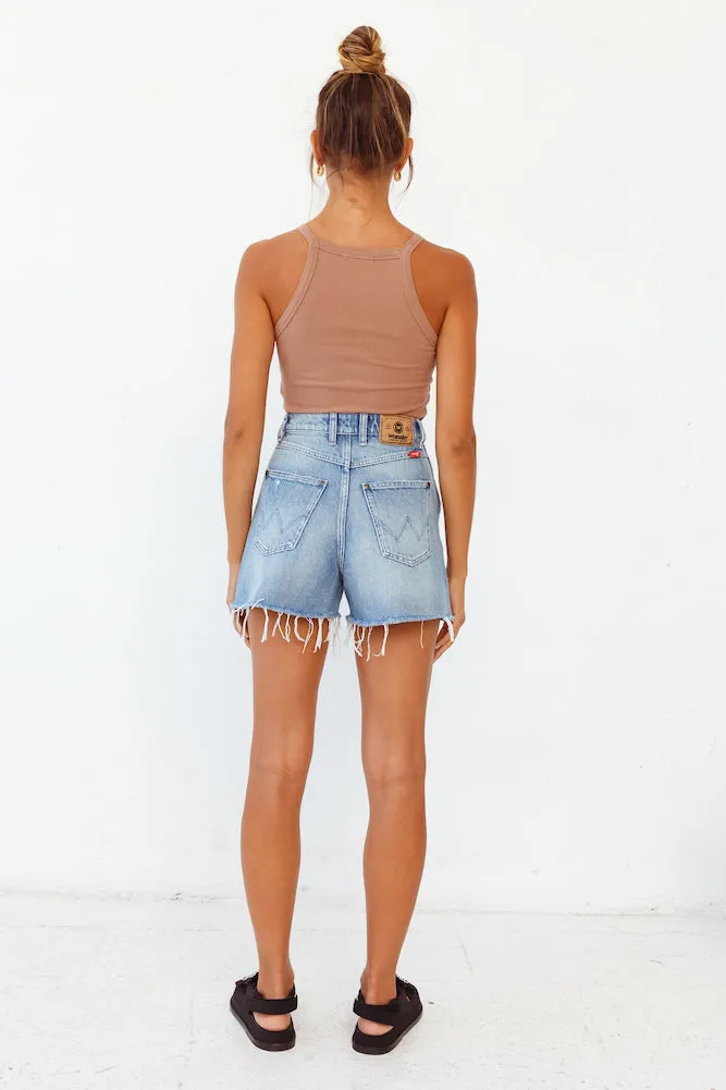 WRANGLER Love Song Shorts Denim