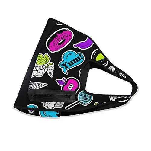 Yoga Bag Black Apple Ice Cream Doughnut Mens Camp Duffel Bags Crossbody Shoulder Gym Travel Bag